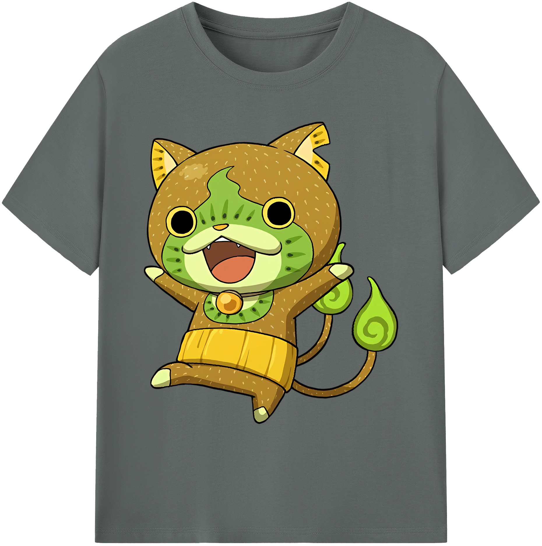 （画像用） 妖怪ウォッチ Yo-kai Watch 綿100％ メンズ半袖Tシャツ｜肌触りやわらか＆通気性